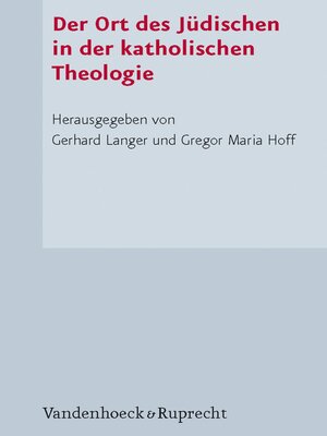 cover image of Der Ort des Jüdischen in der katholischen Theologie